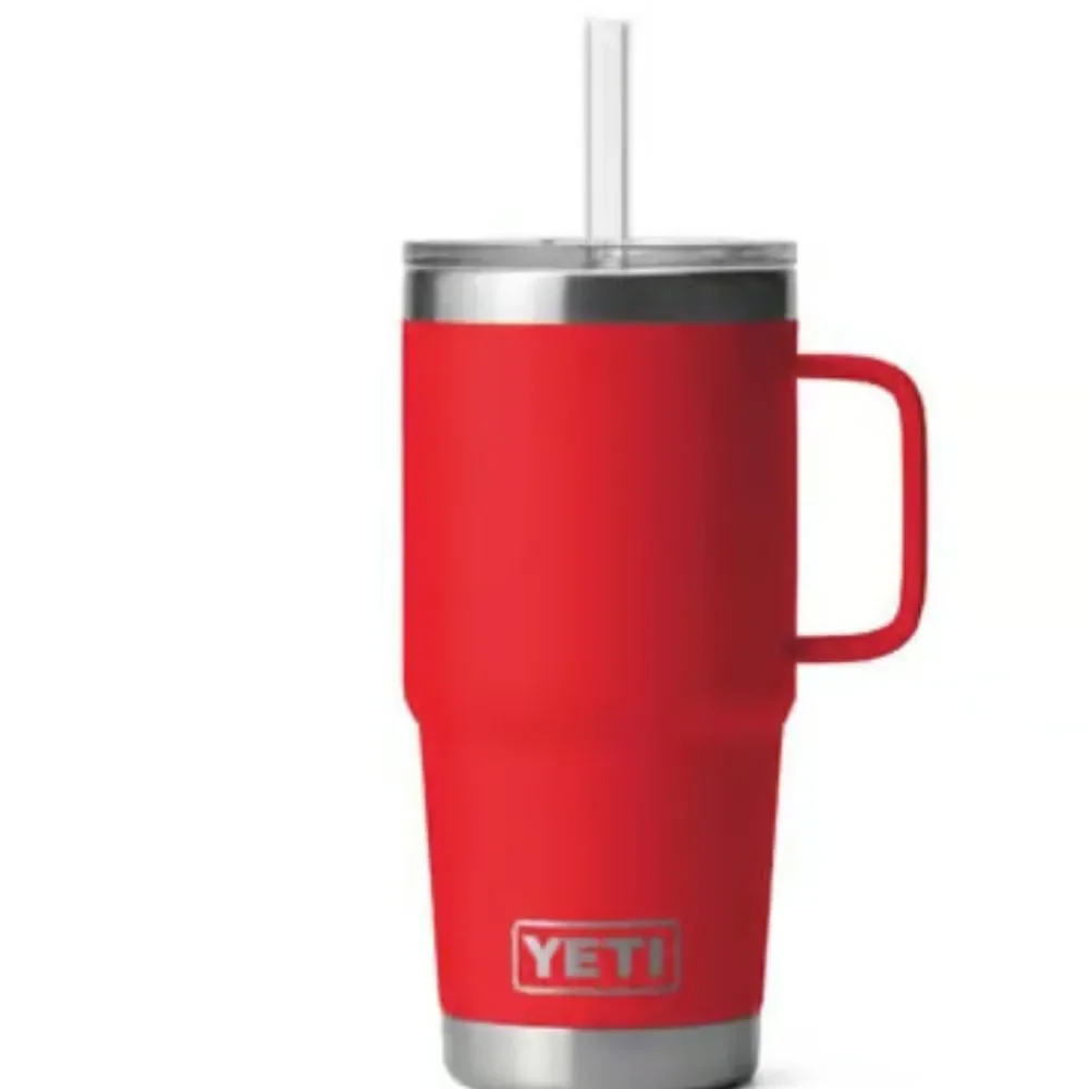 YETI‎ Rambler 25oz Mug w/Straw Lid- Rescue Red